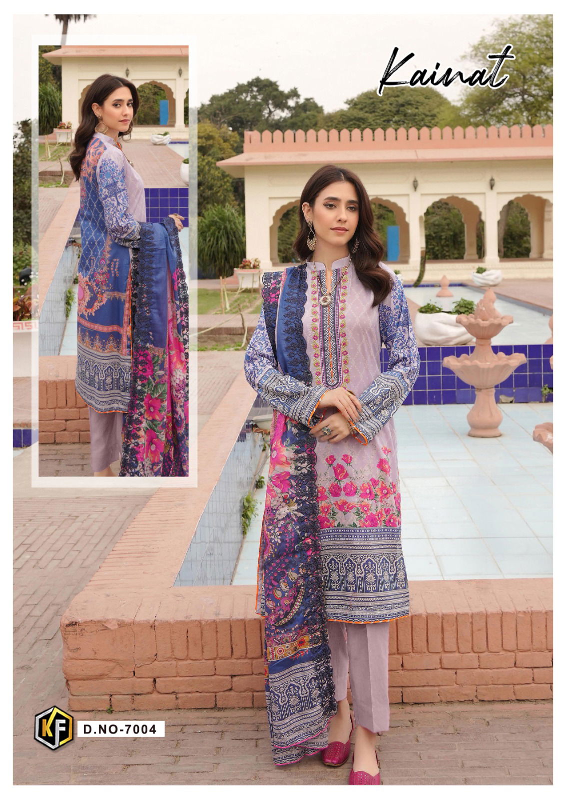 Kainat Vol 7 By Keval Karachi Cotton Dress Material Catalog
